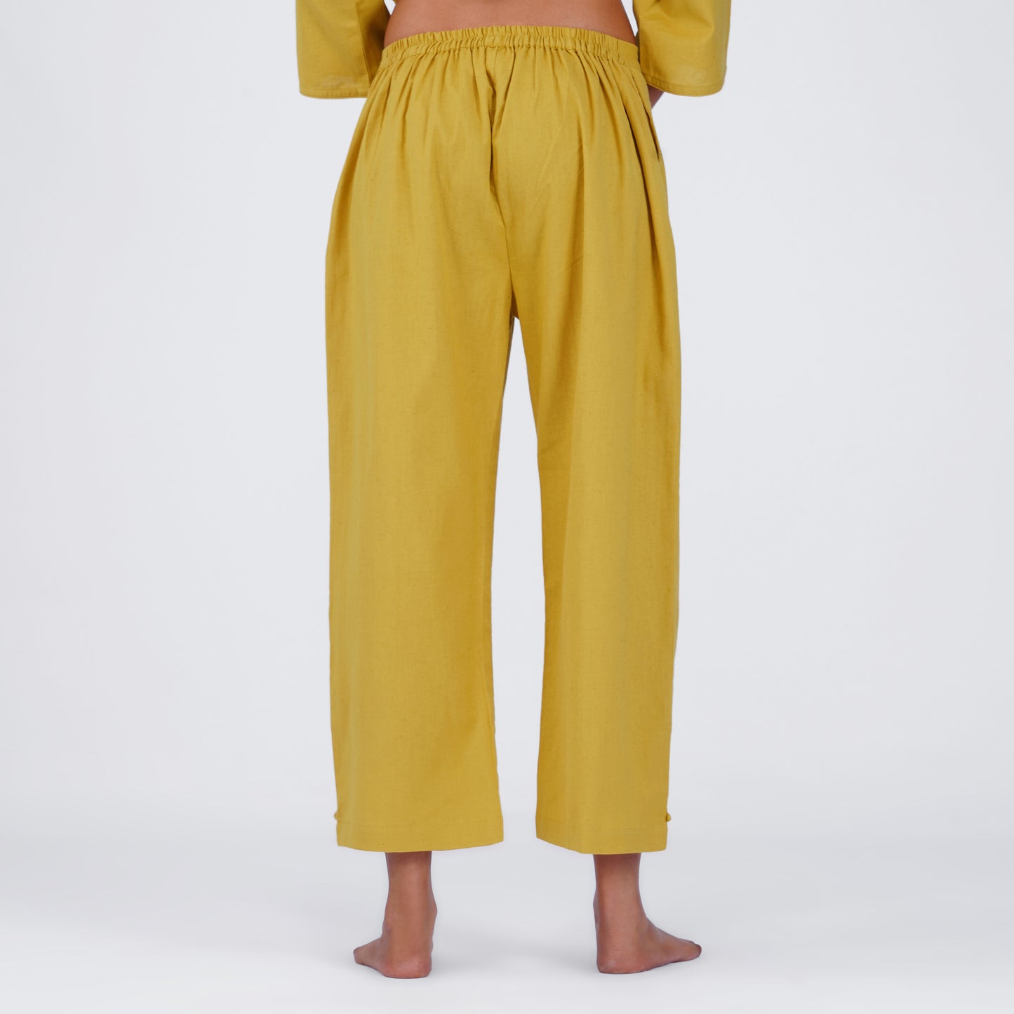 Women Cotton Yoga Pants Women Yellow -Chandra