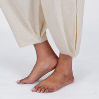 Women Cotton Yoga Pants White -Soma