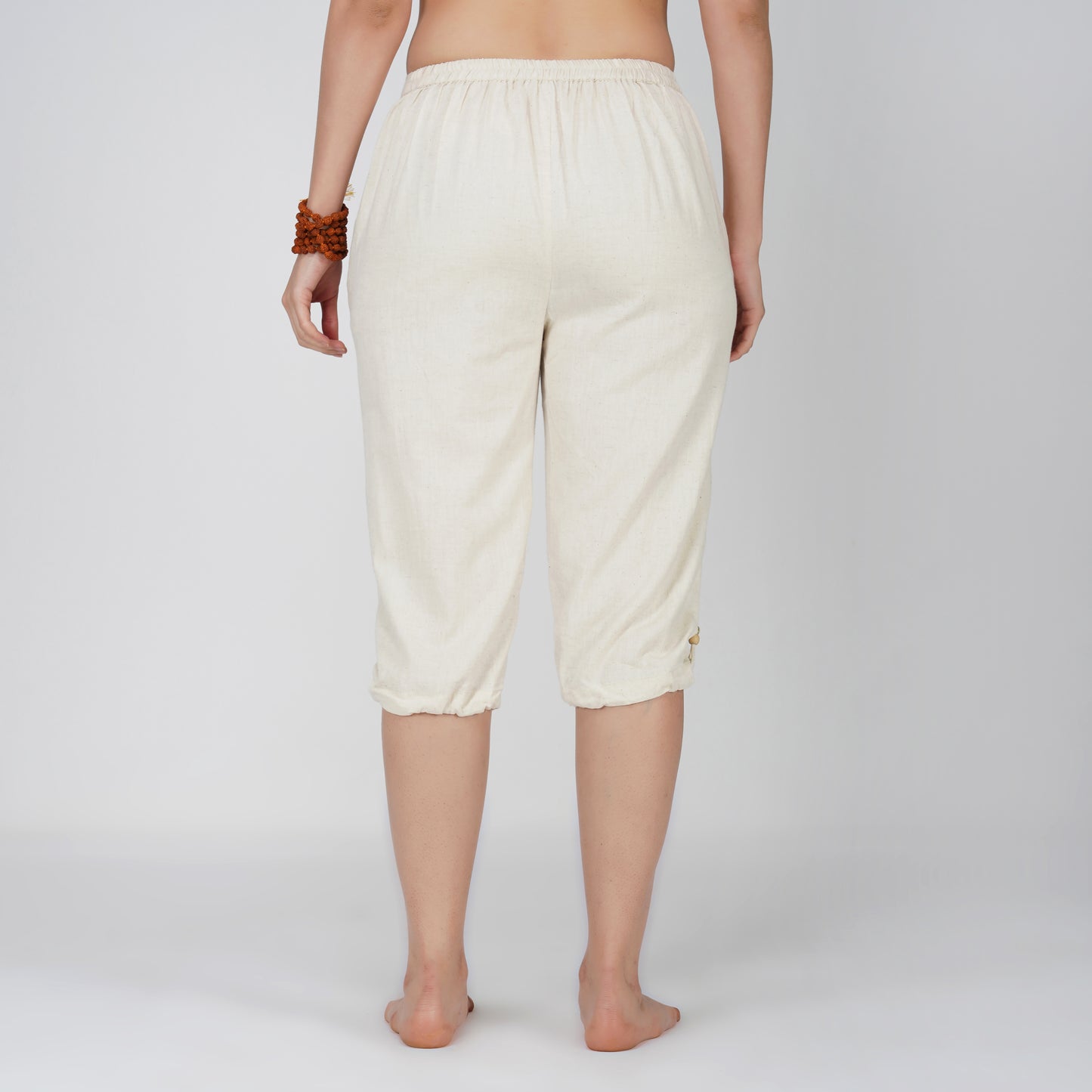 Women Cotton Yoga Pants and Yoga Top Set White -Prana