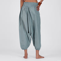 Women Zero Waste Cotton Yoga Pants Grey -Shwet