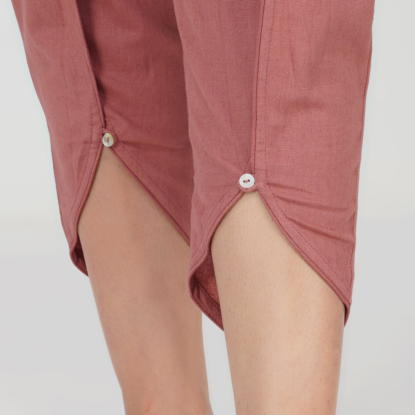 Women Cotton Dhoti Yoga Pants Pink -Surya