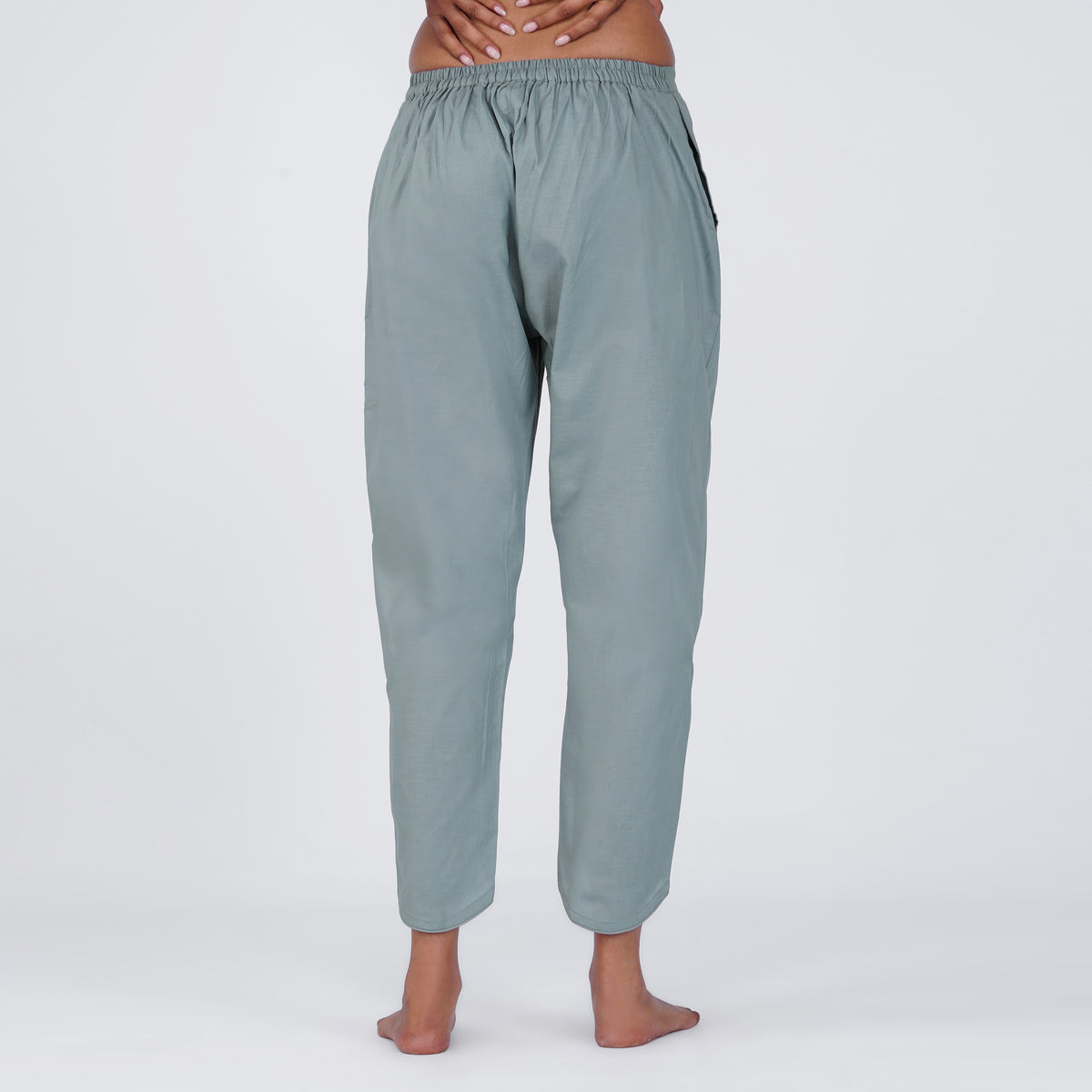 Women Cotton Dhoti Yoga Pants Grey -Surya — view 2