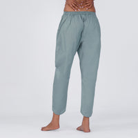 Women Cotton Yoga Pants and Yoga Top Set Grey -Surya