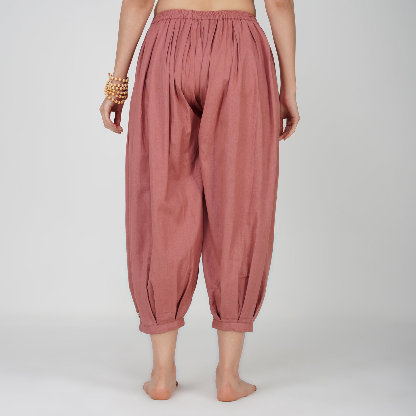 Women Cotton Yoga Pants Pink -Chakra