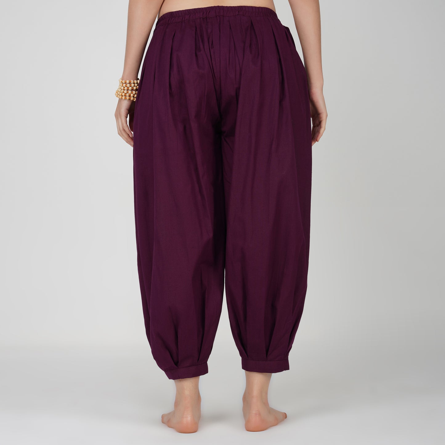 Women Cotton Yoga Pants and Yoga Top Set Purple -Chakra