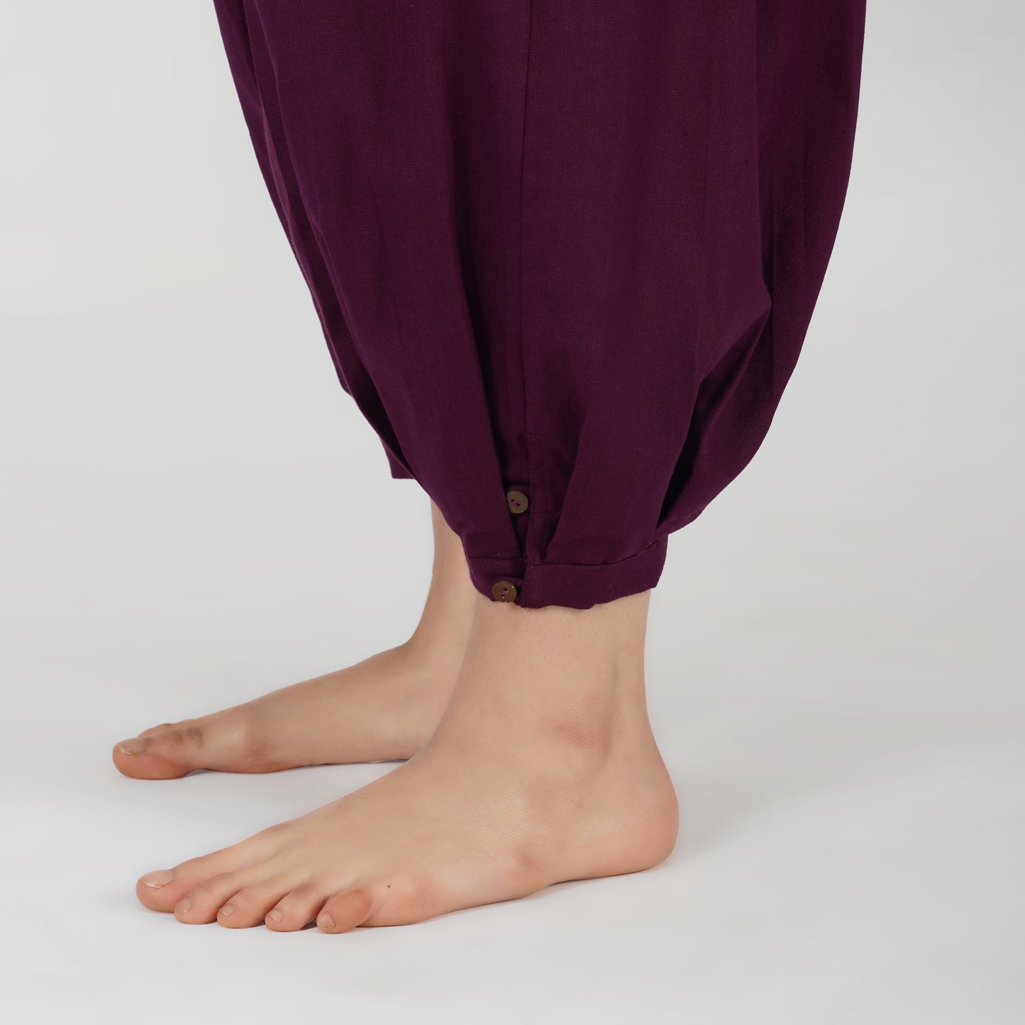 Women Cotton Yoga Pants Purple -Chakra