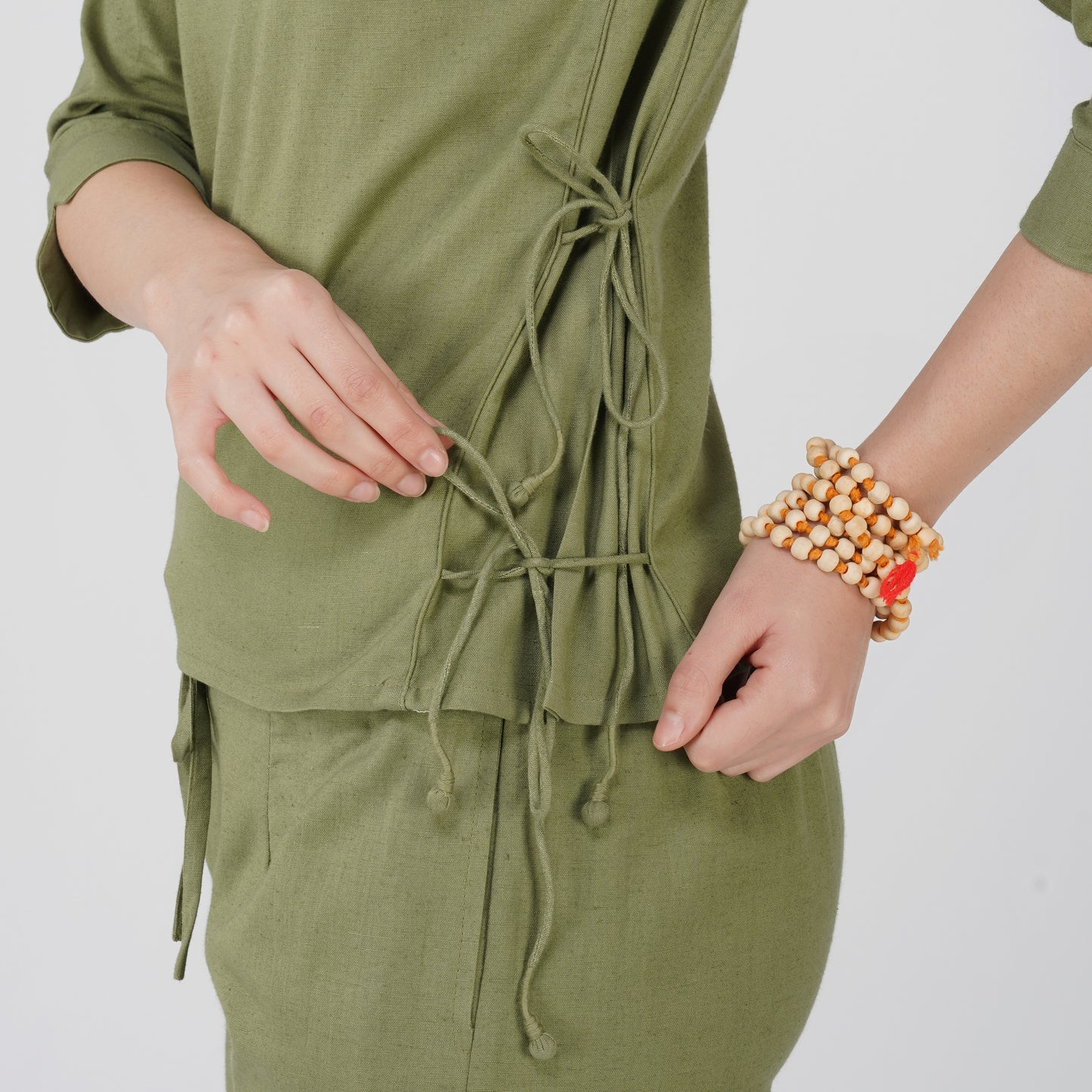 Women Cotton Yoga top Green -Chandra