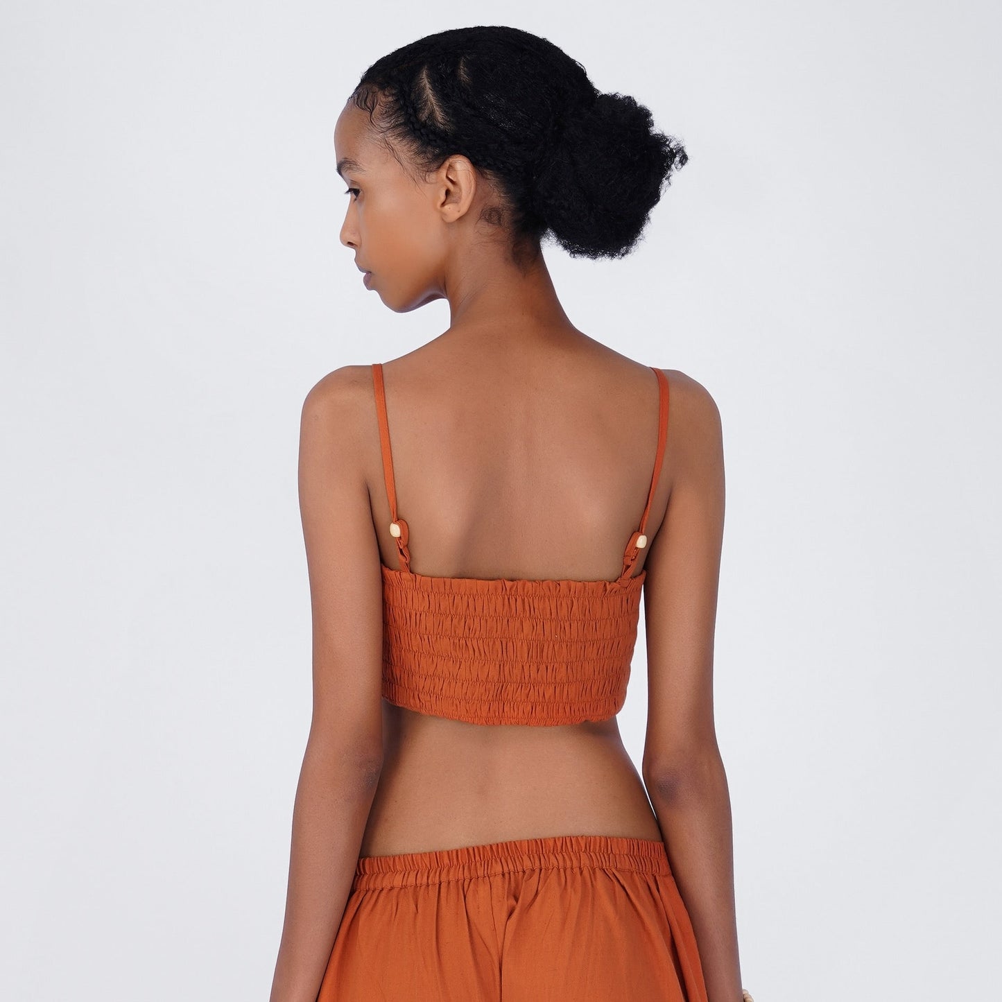 Prana Yoga Top 100% Cotton Bralette Top Elasticised Back for Comfortable Fit - Sienna