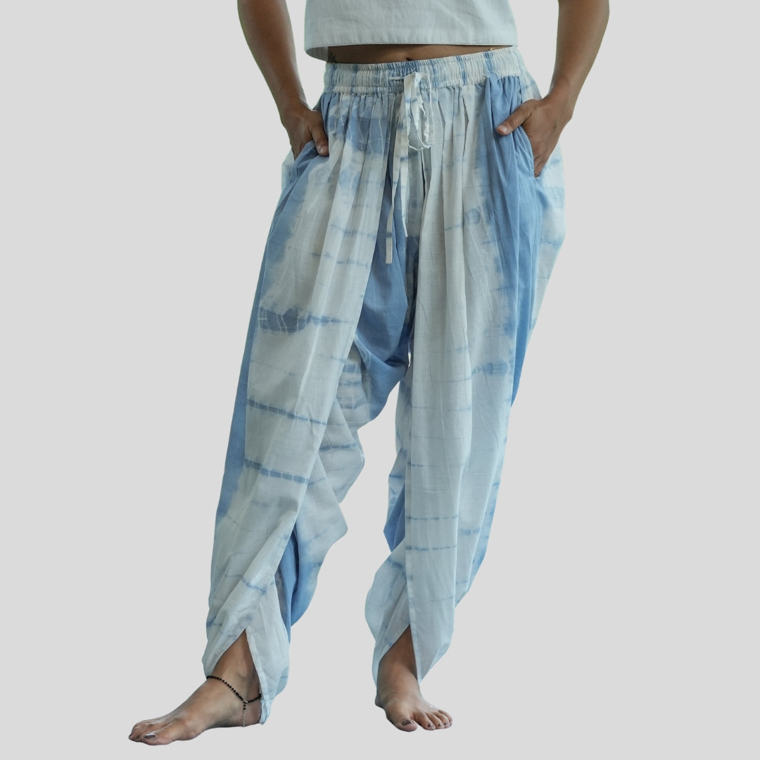 Womens Yoga Pant Tie and Dye Blue Akasha