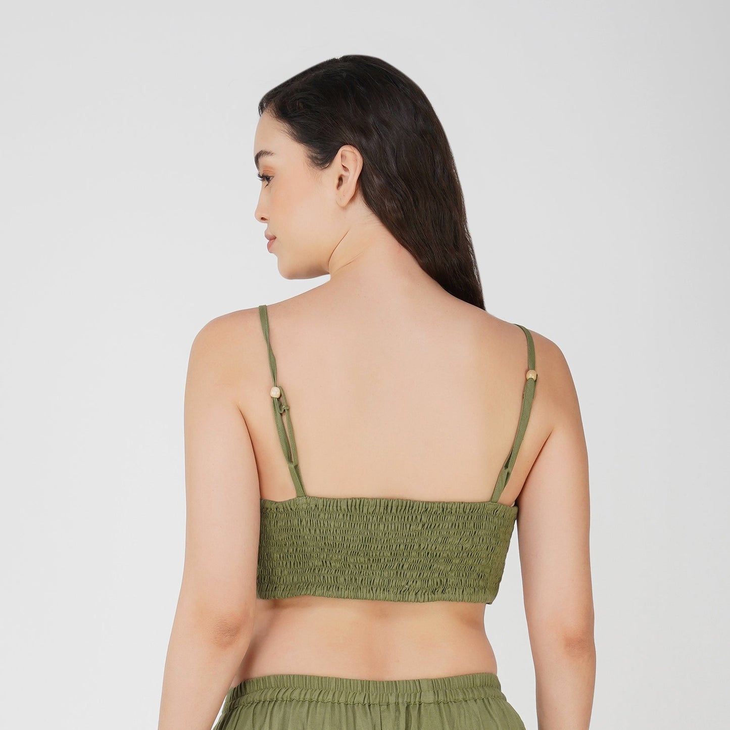 Women Cotton Yoga Top Green -Prana