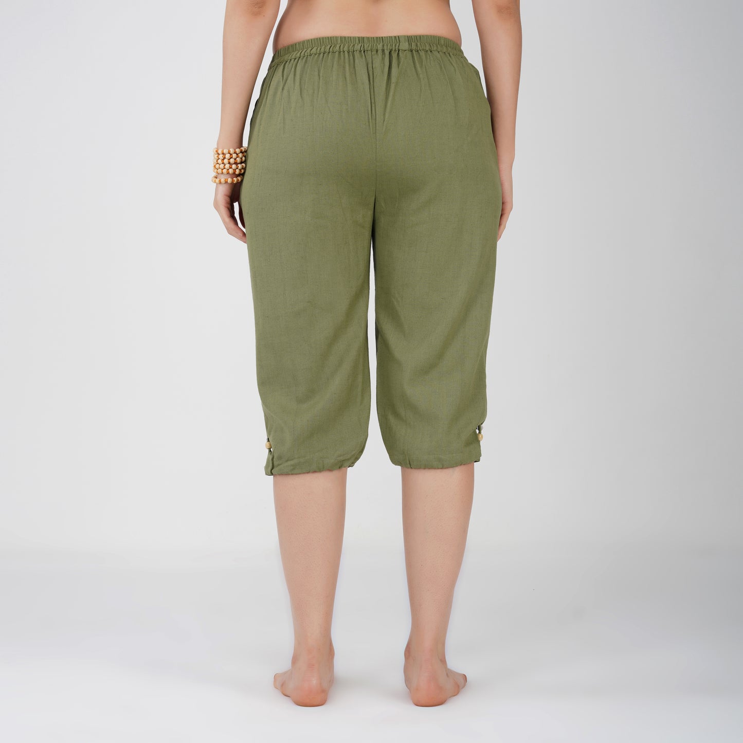Women Cotton Yoga Pants and Yoga Top Set Green -Prana