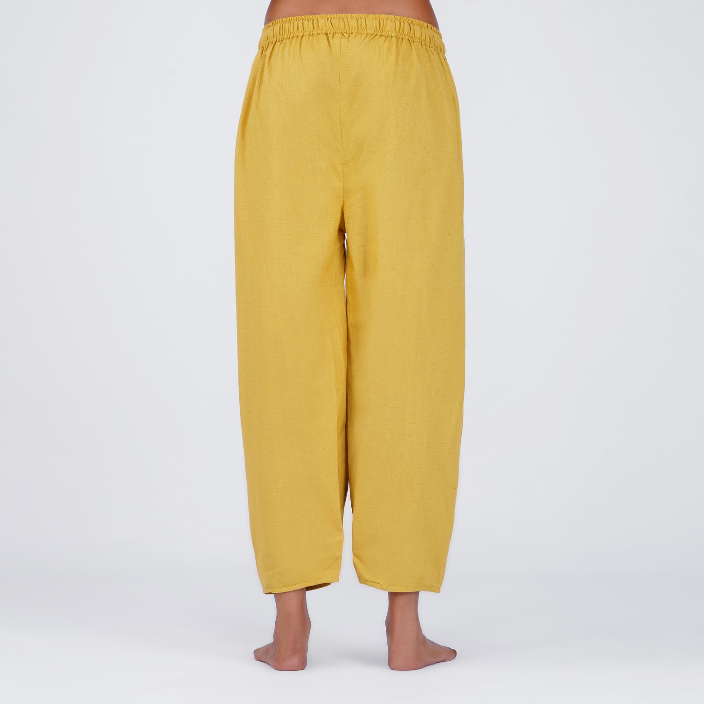 Women Cotton Yoga Pants and Yoga Top Yellow -Soma