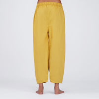 Women Cotton Yoga Pants Yellow -Soma