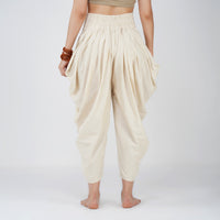 Women Cotton Yoga Pants White -Buddhi