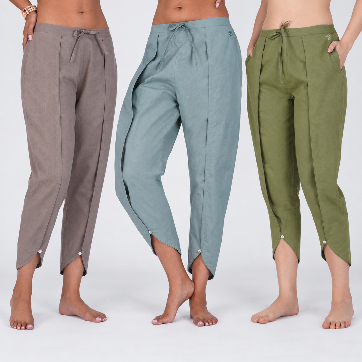 Surya Yoga Pants - Set of 3 (Multi-colour Pack) — view 2