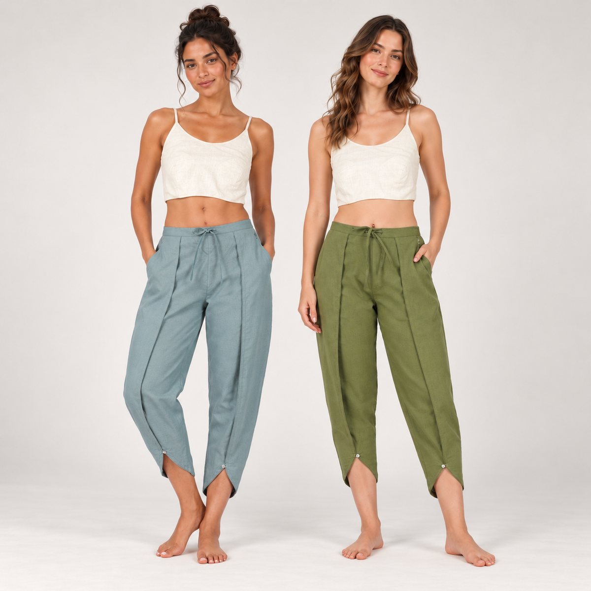 Surya Yoga Pants - Set of 2 (Multi-colour Pack) — view 1