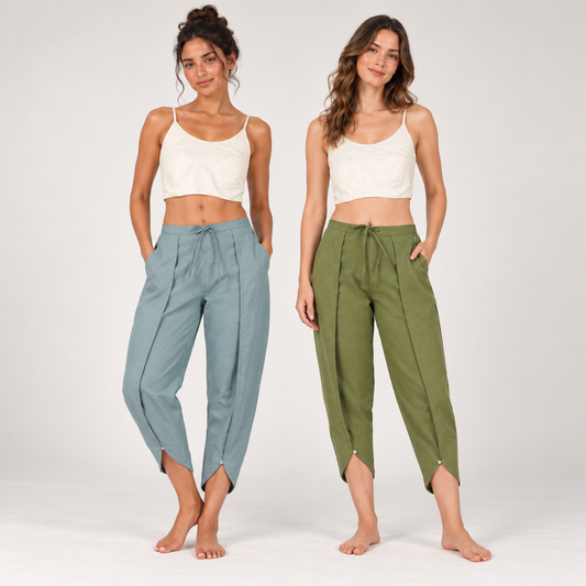 Surya Yoga Pants - Set of 2 (Multi-colour Pack)