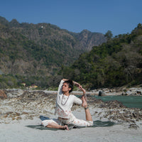 Women Cotton Hand Block Printed Yoga Pants -Chandra