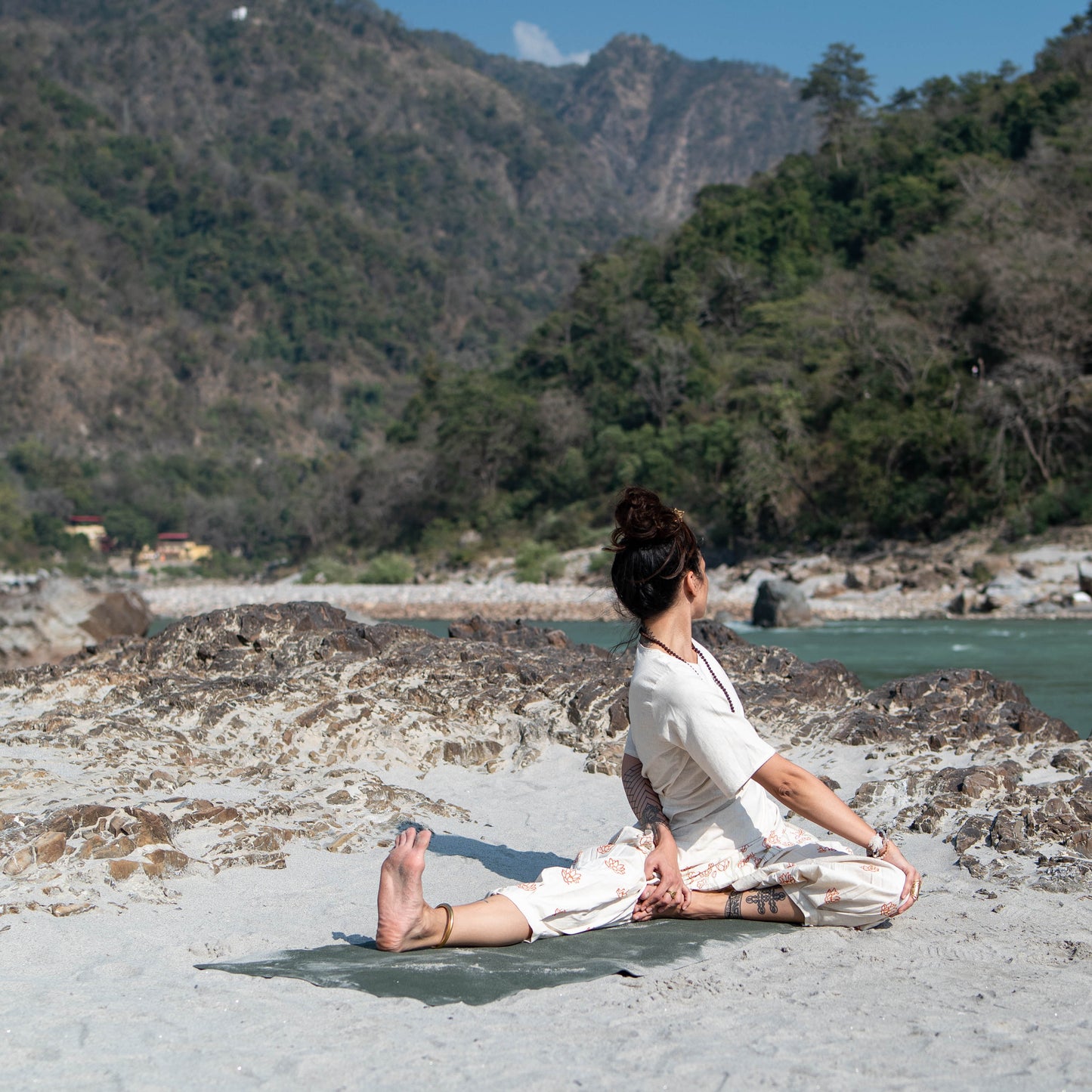 Hand Block Printed  Chakra Yoga Pant