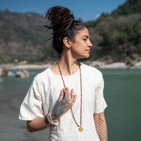Women Cotton Hand Block Printed Yoga Top -Chakra