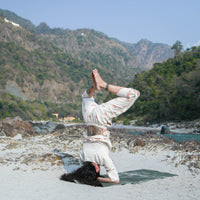 Women Cotton Hand Block Printed Yoga Pants -Surya