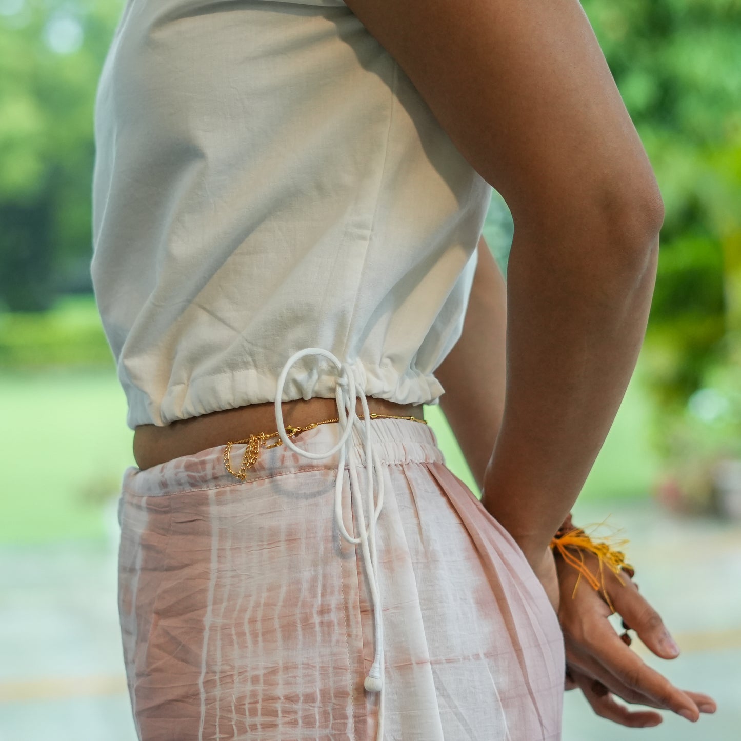 Womens Yoga Top White Ananda