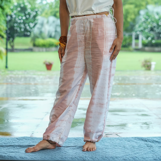 Womens Yoga Pant Tie and Dye Pink Ananda