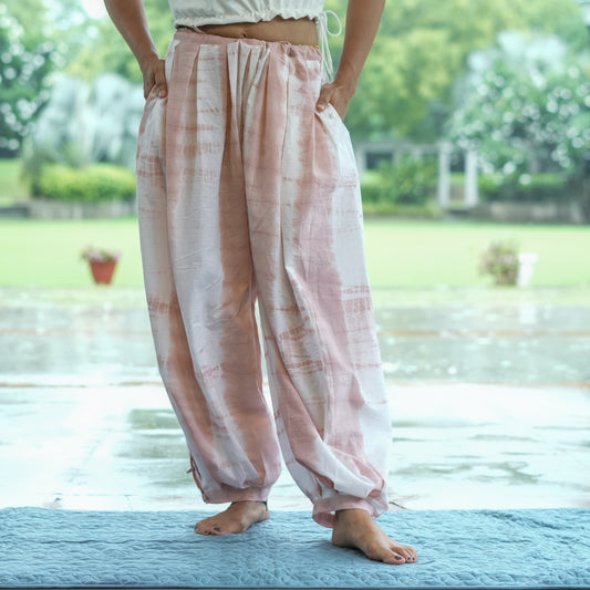 Womens Yoga Pant Tie and Dye Pink Chakra