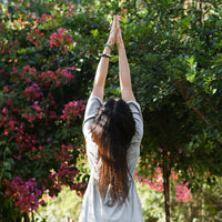 Women Cotton Yoga Pants and Yoga Top Set Grey -Chakra