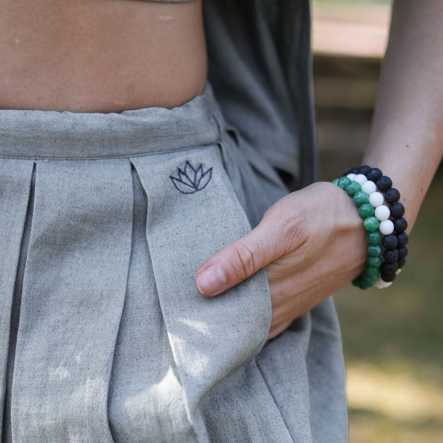 Women Cotton Yoga Pants and Yoga Top Set Grey -Chakra