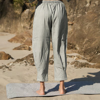 Women Cotton Yoga Pants Grey -Tara