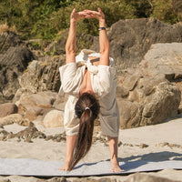 Women Cotton Yoga Top White -Soma