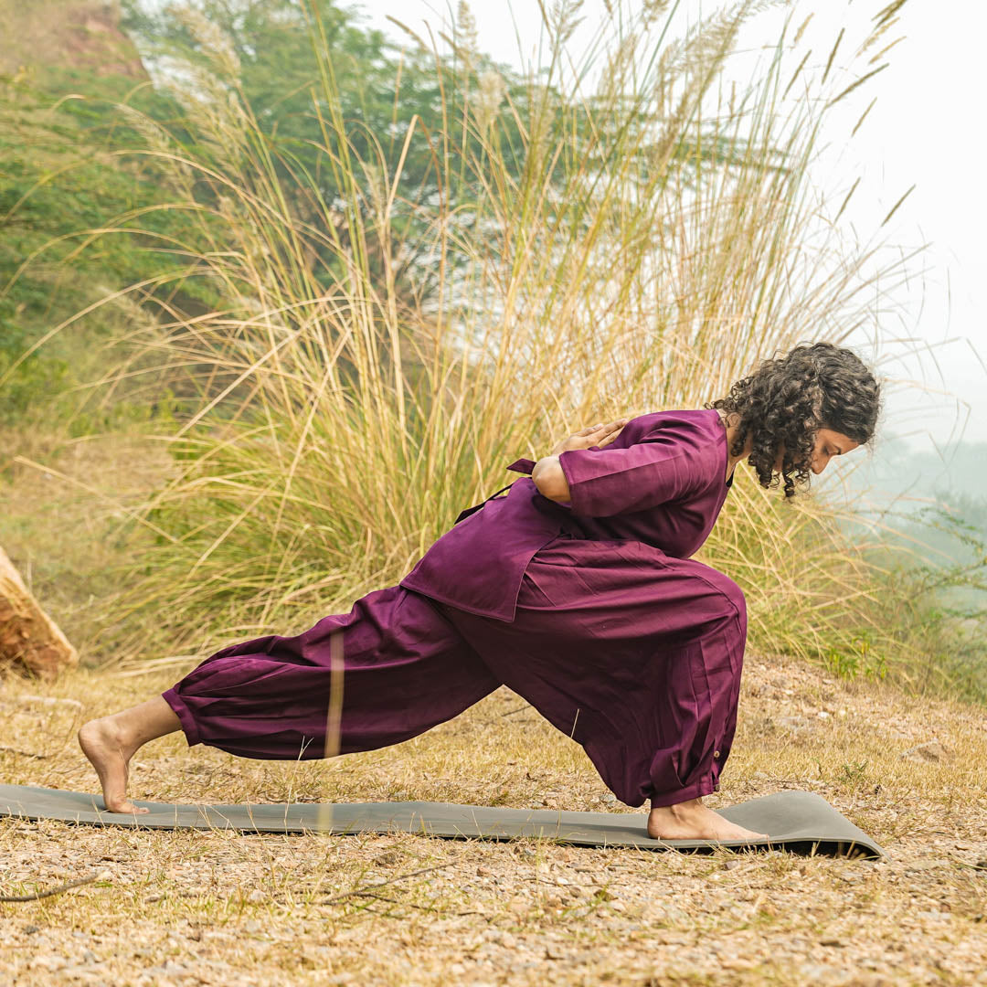 Chakra Yoga Top and Pant Set Purple