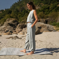 Women Cotton Yoga Pants Women Grey -Ananda