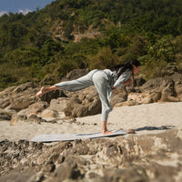 Women Cotton Dhoti Yoga Pants Grey -Surya