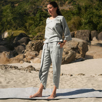 Women Cotton Yoga Top Women Grey -Surya