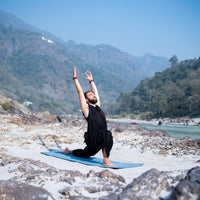Men Yoga Pants and Yoga Top Set Black -Rajas
