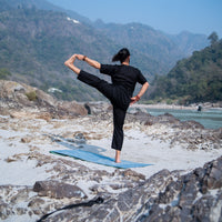 Men's cotton yoga wear black |AKISO