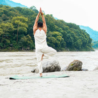 Men Yoga Pants and Yoga Top Set White -Tejas