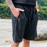 Men Yoga Pants and Yoga Top Set Black -Vayu