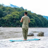 Men Yoga Pants and Yoga Top Set Green -Rajas