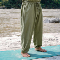 Men Yoga Pants and Yoga Top Set Green -Tejas