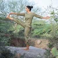 Green Yoga Pants for Girl's |AKISO |ANANDA