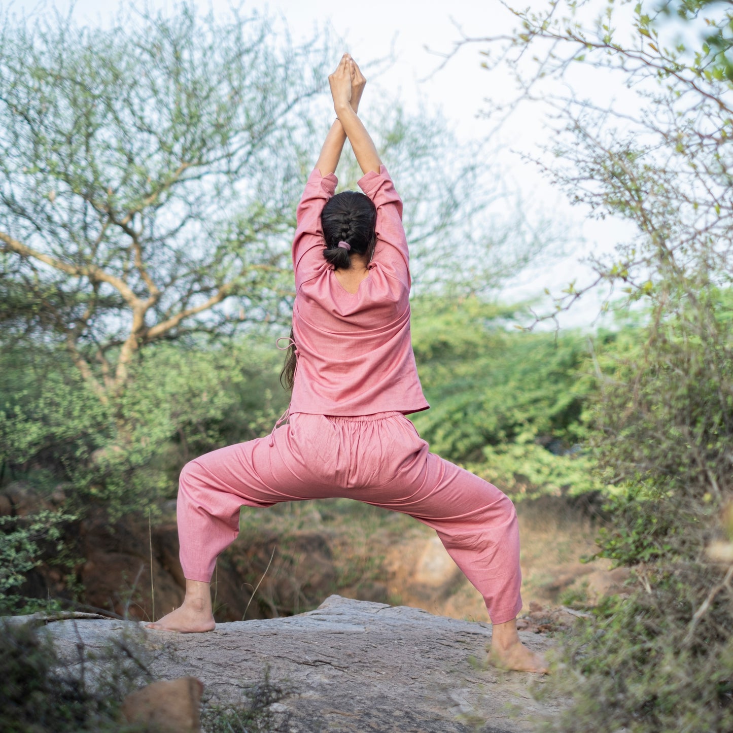 Chandra Yoga top Pink