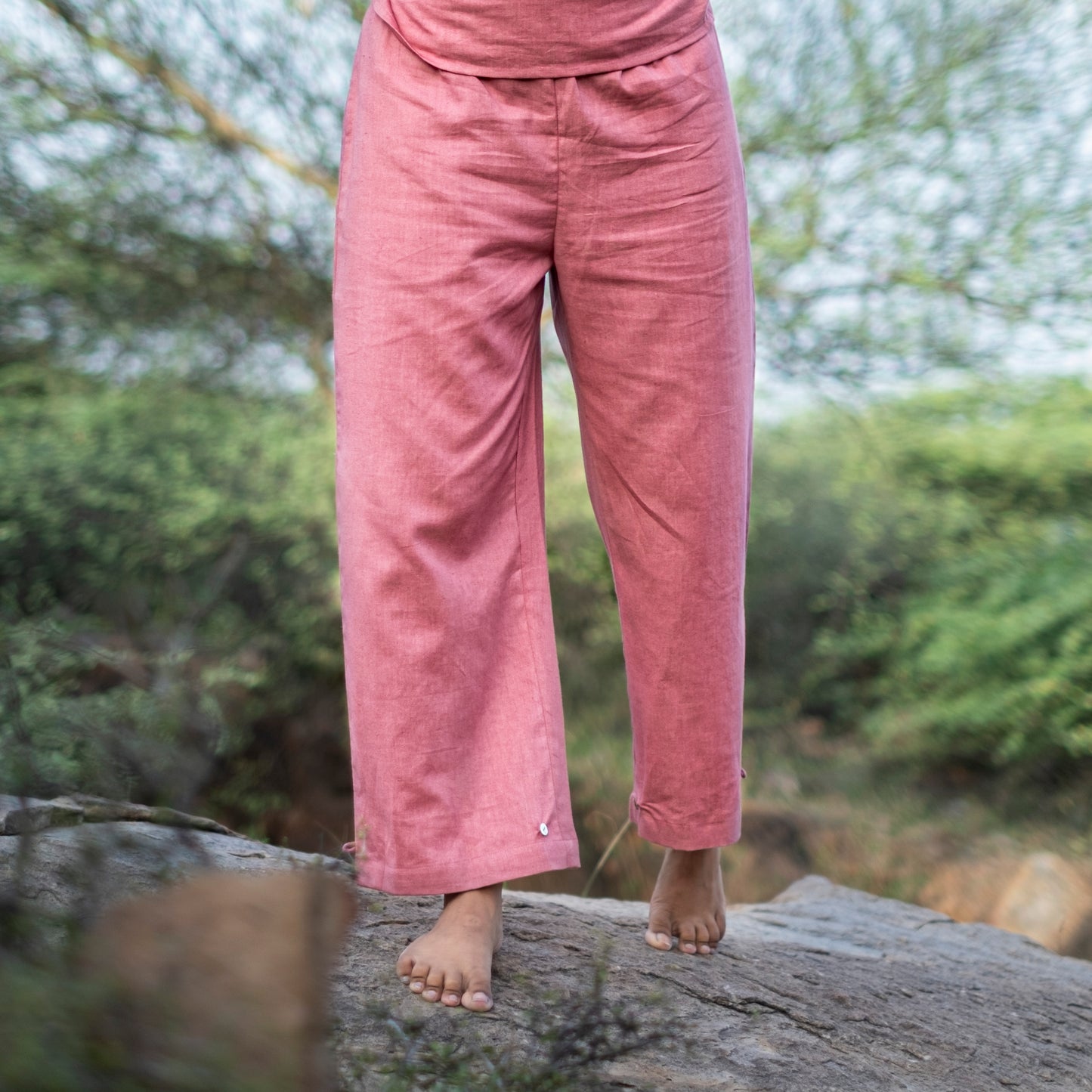 Dharma Yoga Top and Pant Set Pink