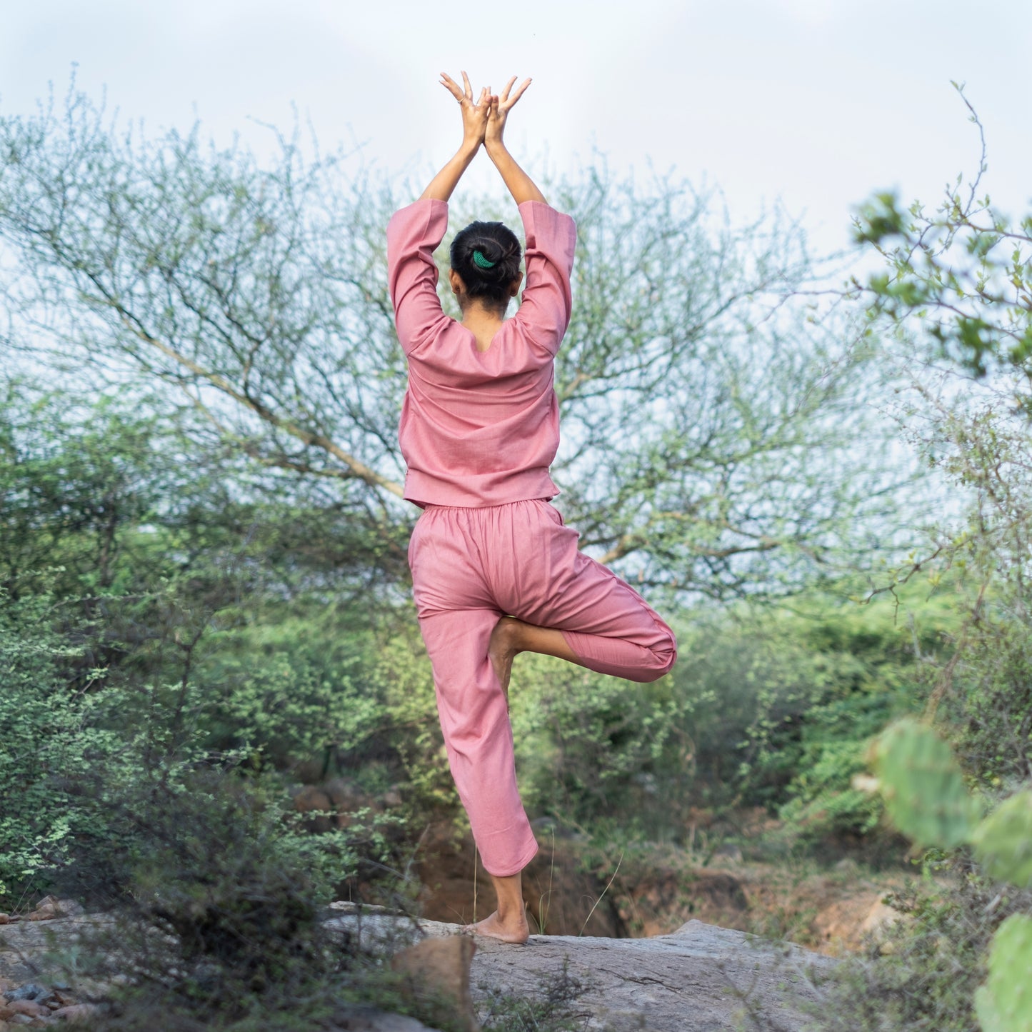 Surya Yoga top Pink