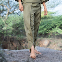 Stretchable green cotton yoga outfit – Akiso yoga co-ord set