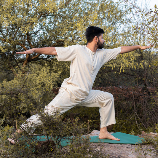 Sattva Yoga Top and Pant Set- White