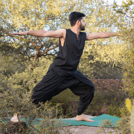 Rajas Yoga Top and Pant Set- Black