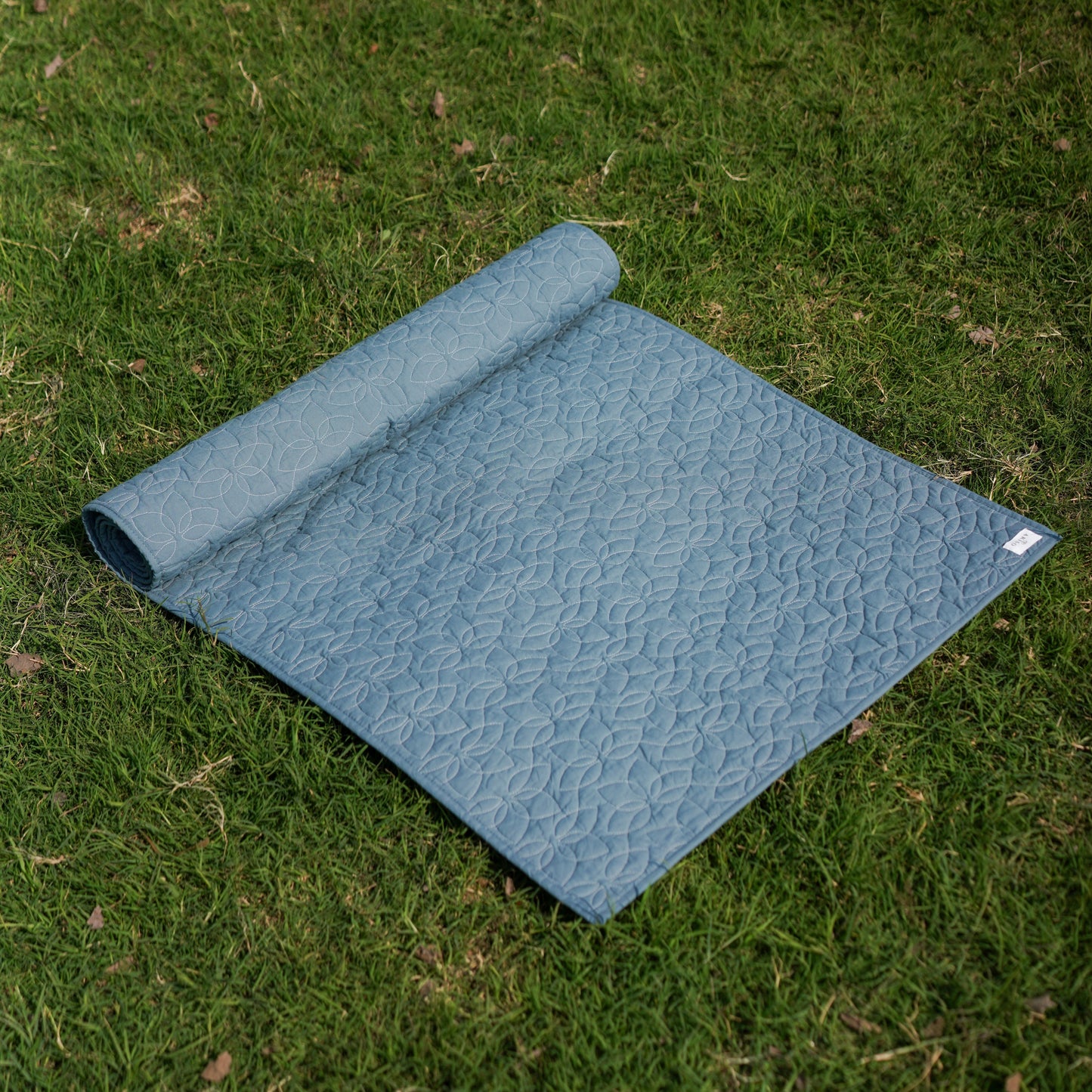 Padma Cotton Yoga Mat in Blue